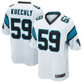Pouc C.Panthers #59 Luke Kuechly Player White Home Game Stitched Jerseys