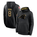 Pouc C.Panthers #8 Jaycee Horn Player Black Salute to Service Pullover Hoodies Limited Game Stitched Jerseys