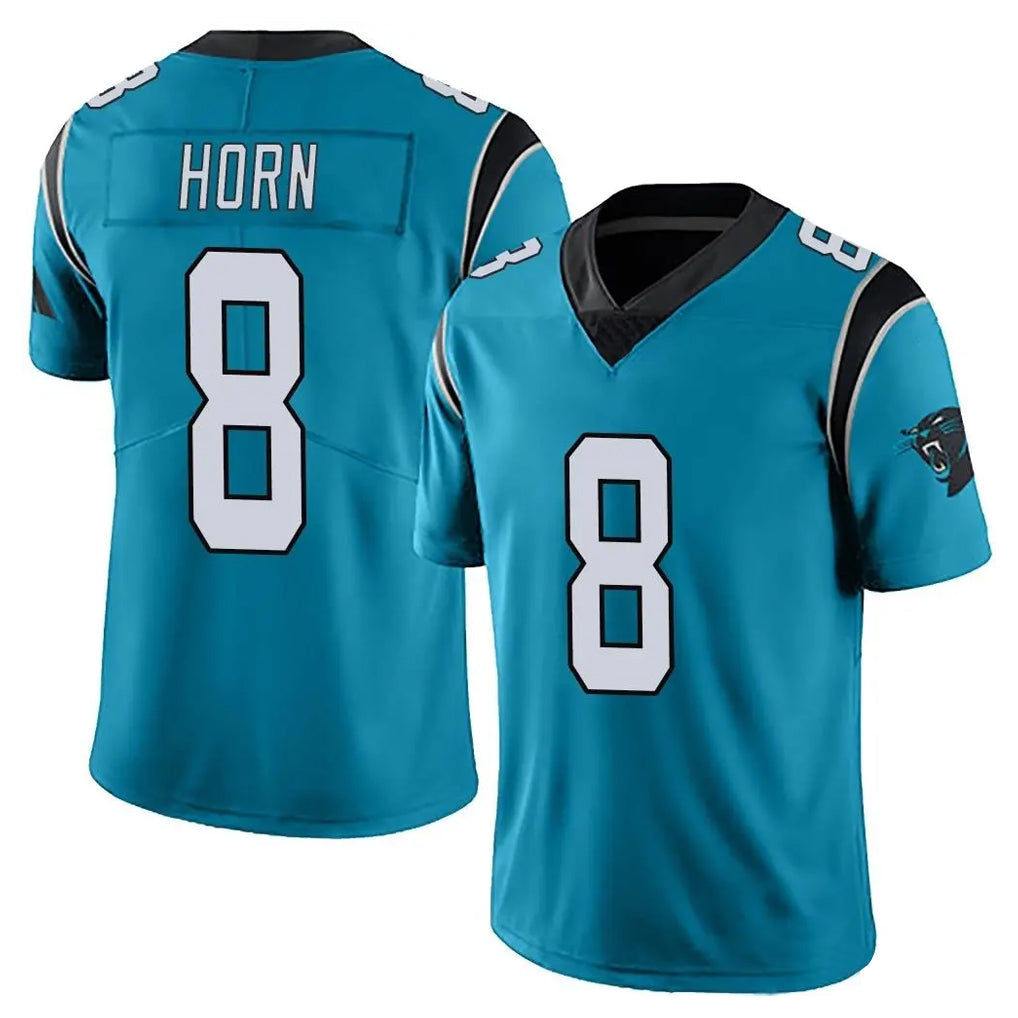 Pouc C.Panthers #8 Jaycee Horn Player Blue Vapor Untouchable Limited Game Stitched Jerseys