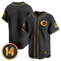 Pouc C.Reds Black-Gold Vapor Premier Limited Home Blank Player Stitched Jerseys