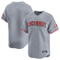 Pouc C.Reds Gray Home Limited Blank Player Stitched Jerseys