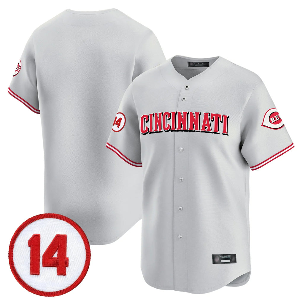 Pouc C.Reds Gray Vapor Premier Limited Home Blank Player Stitched Jerseys