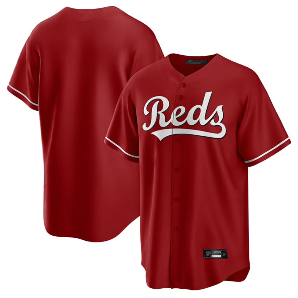 Pouc C.Reds Red Game Home Blank Player Stitched Jerseys