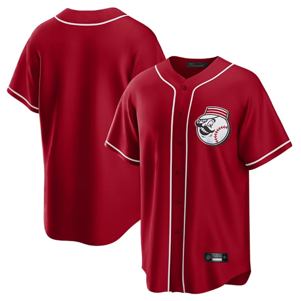 Pouc C.Reds Red Home Game Blank Player Stitched Jerseys