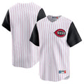 Pouc C.Reds White Black Stripe Field of Dreams Game Home Blank Player Stitched Jerseys