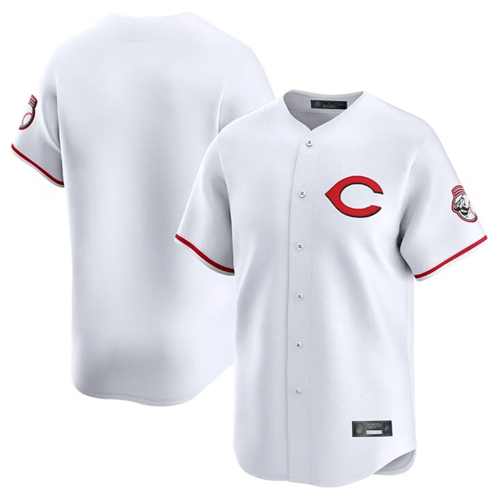 Pouc C.Reds White Limited Home Blank Player Stitched Jerseys