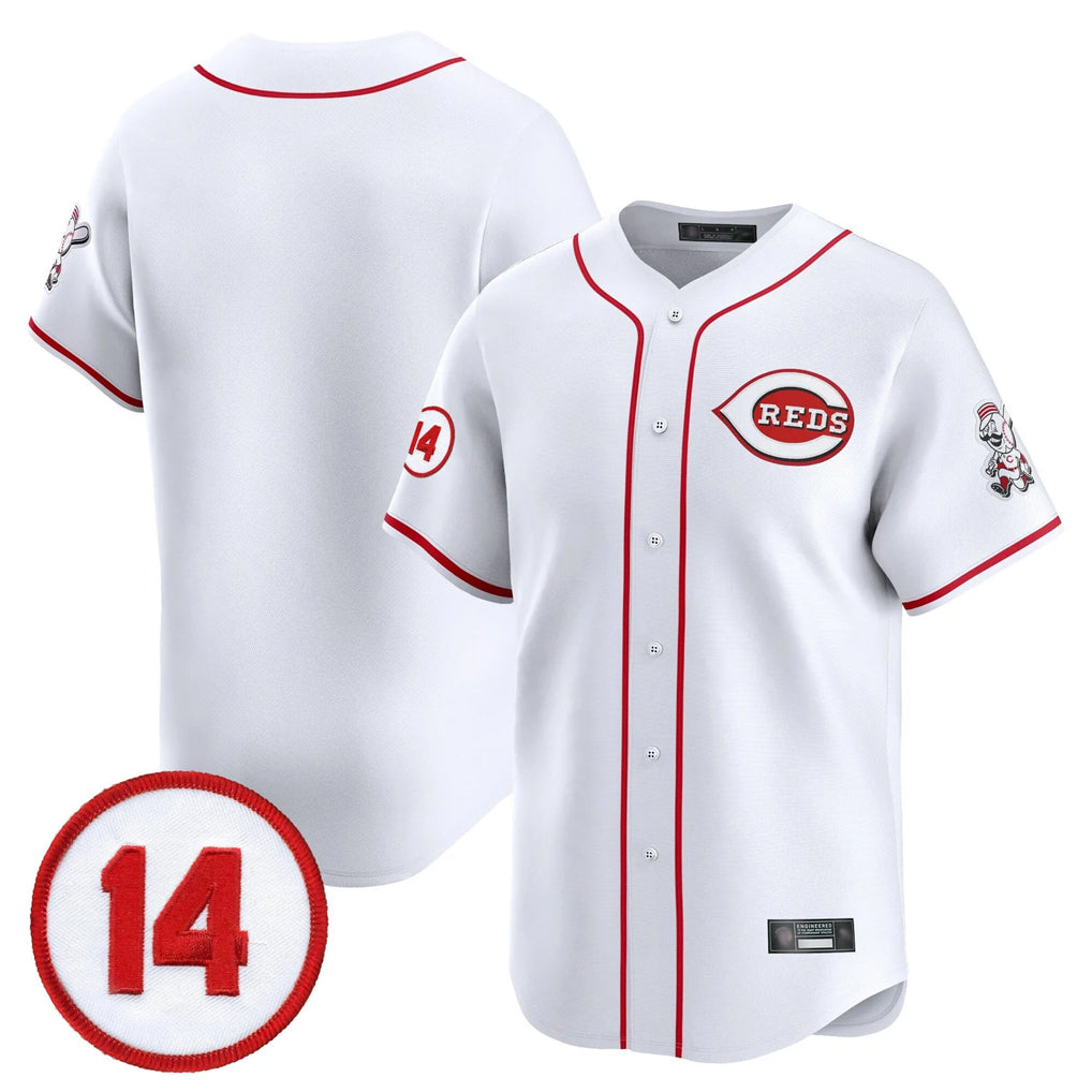 Pouc C.Reds White Vapor Premier Limited Home Blank Player Stitched Jerseys