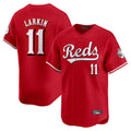 Pouc C.Reds #11 Barry Larkin Player Red Home Limited Stitched Jerseys