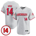 Pouc C.Reds #14 Pete Rose Player Gray Vapor Premier Limited Home Stitched Jerseys