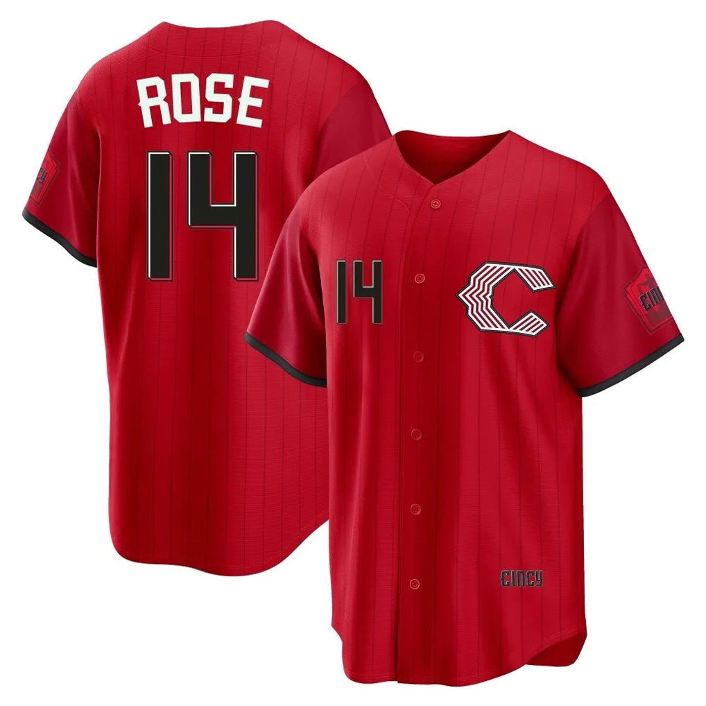 Pouc C.Reds #14 Pete Rose Player Red 2026 City Connect Home Game Stitched Jerseys