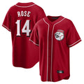 Pouc C.Reds #14 Pete Rose Player Red Home Game Stitched Jerseys