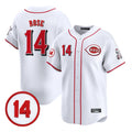 Pouc C.Reds #14 Pete Rose Player White Vapor Premier Limited Home Stitched Jerseys