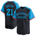 Pouc C.Reds #21 Hunter Greene Player Navy Limited National League All-Star Game Stitched Jerseys