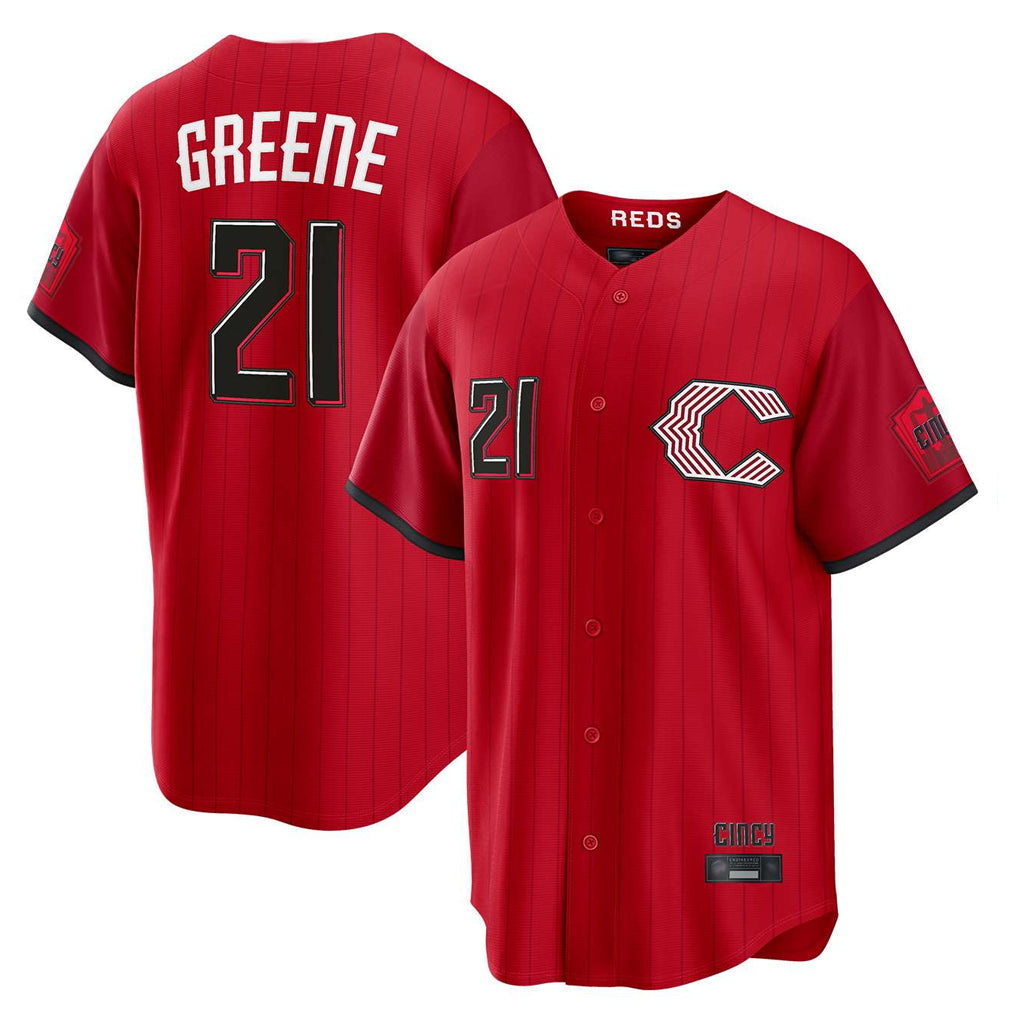 Pouc C.Reds #21 Hunter Greene Player Red 2026 City Connect Home Game Stitched Jerseys