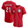 Pouc C.Reds #21 Hunter Greene Player Red Limited Elite Home Game Stitched Jerseys