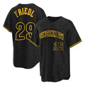 Pouc C.Reds #29 TJ Friedl Player Black Snake Skin City Home Stitched Jerseys