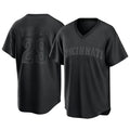 Pouc C.Reds #29 TJ Friedl Player Black T-shirt Game Home Stitched Jerseys