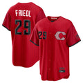 Pouc C.Reds #29 TJ Friedl Player Red 2026 City Connect Home Game Stitched Jerseys