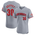 Pouc C.Reds #30 Ken Griffey Player Gray Limited Elite Home Stitched Jerseys