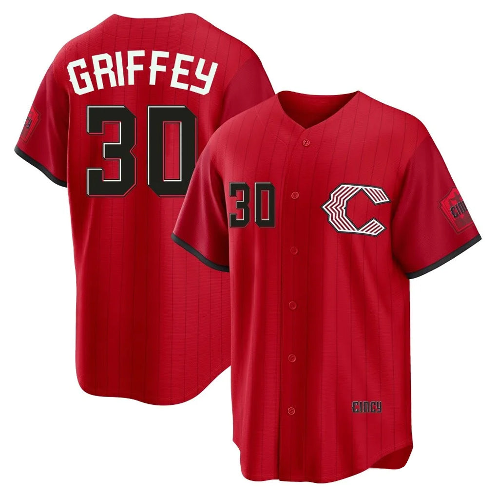 Pouc C.Reds #30 Ken Griffey Player Red 2026 City Connect Home Game Stitched Jerseys