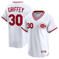Pouc C.Reds #30 Ken Griffey Player White Cooperstown Collection Limited T-shirt Home Stitched Jerseys