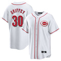 Pouc C.Reds #30 Ken Griffey Player White Game Home Stitched Jerseys