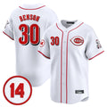 Pouc C.Reds #30 Ken Griffey Player White Vapor Premier Limited Home Stitched Jerseys