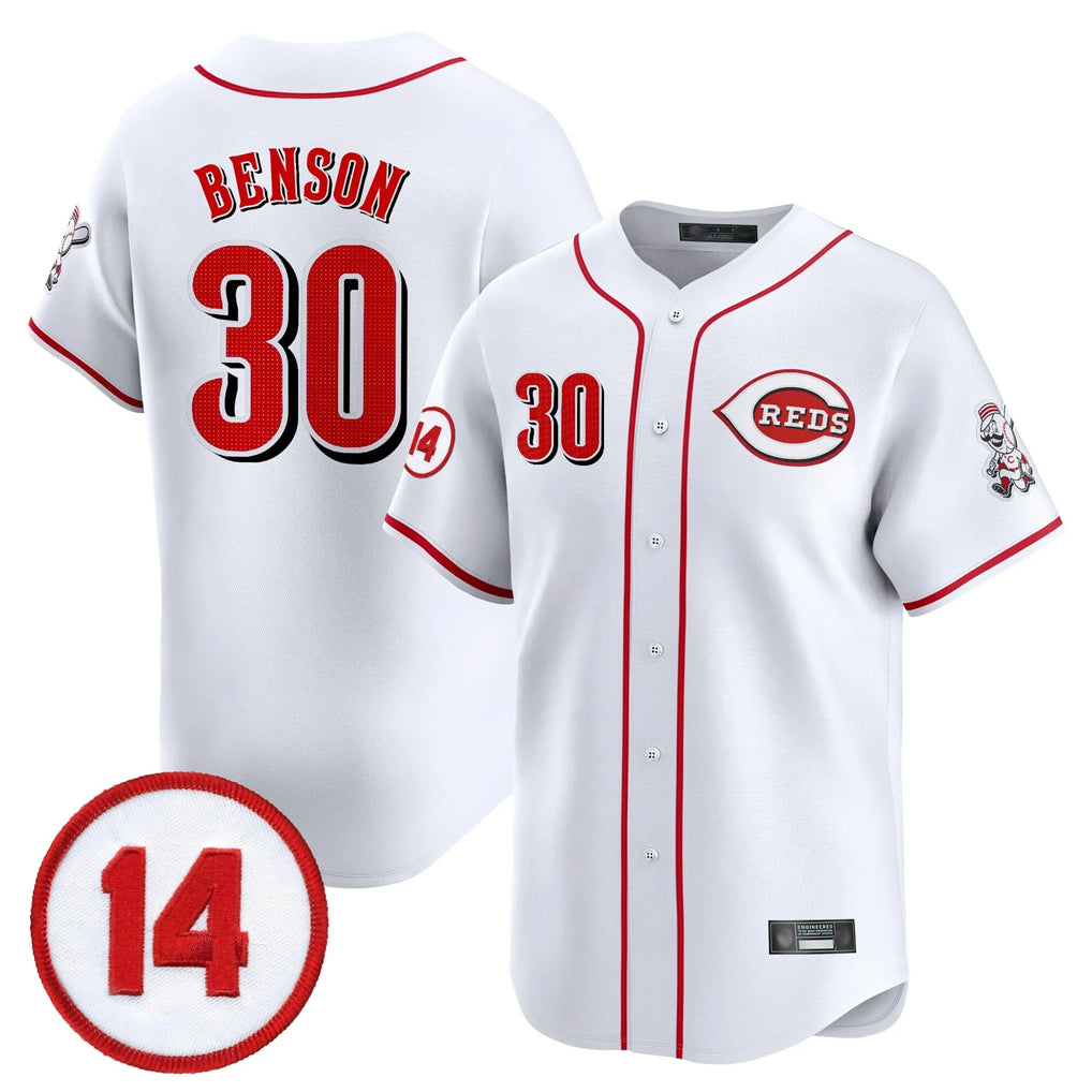 Pouc C.Reds #30 Ken Griffey Player White Vapor Premier Limited Home Stitched Jerseys
