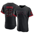 Pouc C.Reds #35 Jose Trevino Player Black City Connect Limited Elite Home Stitched Jerseys