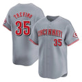 Pouc C.Reds #35 Jose Trevino Player Gray Home Limited Stitched Jerseys