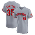 Pouc C.Reds #35 Jose Trevino Player Gray Limited Elite Home Stitched Jerseys