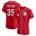 Pouc C.Reds #35 Jose Trevino Player Red Limited Elite Home Game Stitched Jerseys
