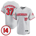 Pouc C.Reds #37 Tyler Stephenson Player Gray Vapor Premier Limited Home Stitched Jerseys