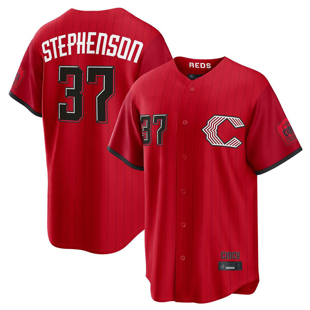Pouc C.Reds #37 Tyler Stephenson Player Red 2026 City Connect Home Game Stitched Jerseys