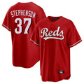 Pouc C.Reds #37 Tyler Stephenson Player Red Home Game Stitched Jerseys