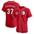 Pouc C.Reds #37 Tyler Stephenson Player Red Limited Elite Home Game Stitched Jerseys