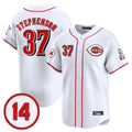 Pouc C.Reds #37 Tyler Stephenson Player White Vapor Premier Limited Home Stitched Jerseys