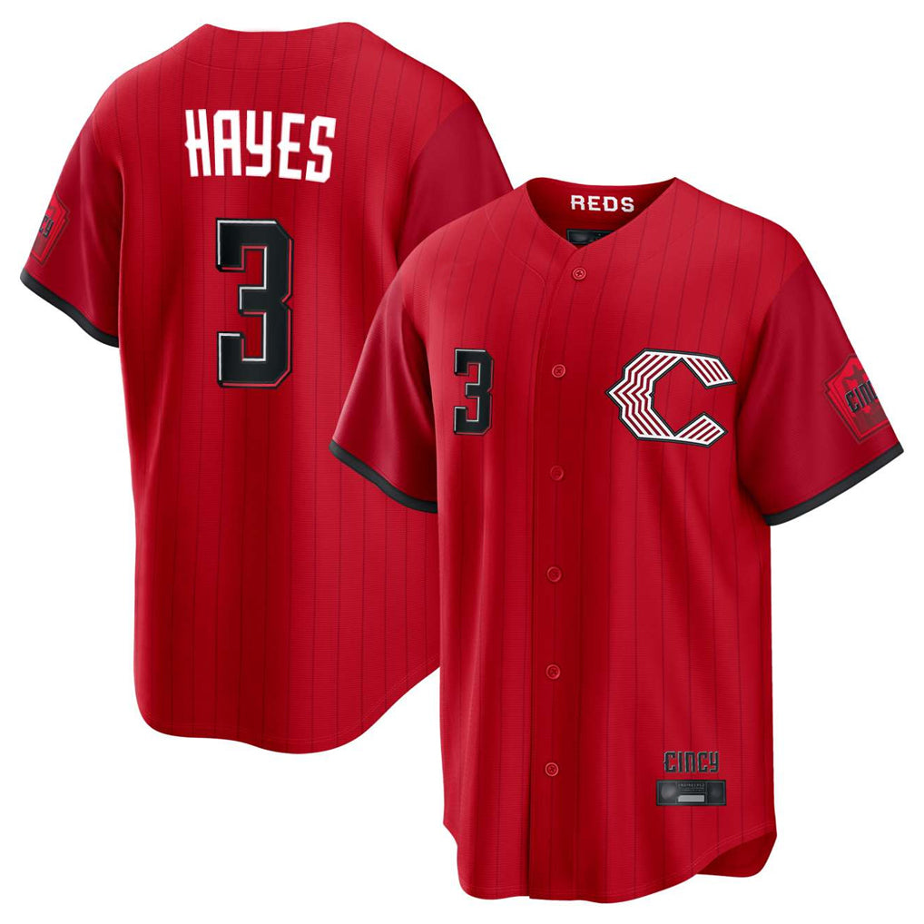 Pouc C.Reds #3 Ke'Bryan Hayes Player Red 2026 City Connect Home Game Stitched Jerseys