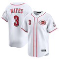 Pouc C.Reds #3 Ke'Bryan Hayes Player White Home Limited Stitched Jerseys