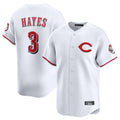 Pouc C.Reds #3 Ke'Bryan Hayes Player White Limited Home Stitched Jerseys