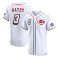 Pouc C.Reds #3 Ke'Bryan Hayes Player White Speedway Classic Limited Elite Home Stitched Jerseys