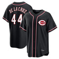 Pouc C.Reds #44 Elly De La Cruz Player Black Fashion Out Home Game Stitched Jerseys