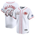 Pouc C.Reds #44 Elly De La Cruz Player White Speedway Classic Home Limited Stitched Jerseys