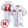 Pouc C.Reds #44 Elly De La Cruz Player White Vapor Premier Limited Home Stitched Jerseys