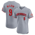 Pouc C.Reds #9 Matt McLain Player Gray Limited Elite Home Stitched Jerseys