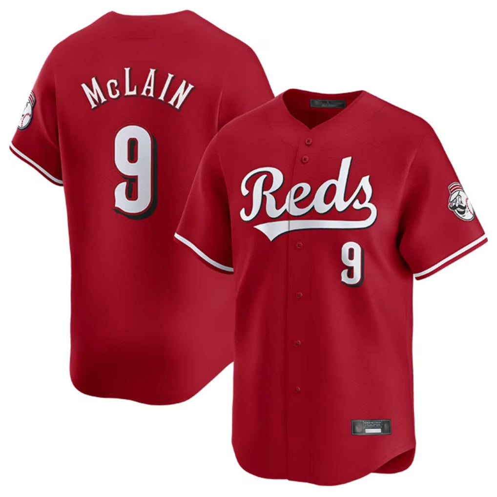 Pouc C.Reds #9 Matt McLain Player Red Home Limited Stitched Jerseys