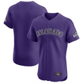 Pouc C.Rockies Purple Limited Elite Home Blank Player Stitched Jerseys