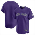 Pouc C.Rockies Purple Limited Home Blank Player Stitched Jerseys