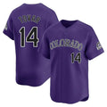 Pouc C.Rockies #14 Ezequiel Tovar Player Purple Limited Home Stitched Jerseys