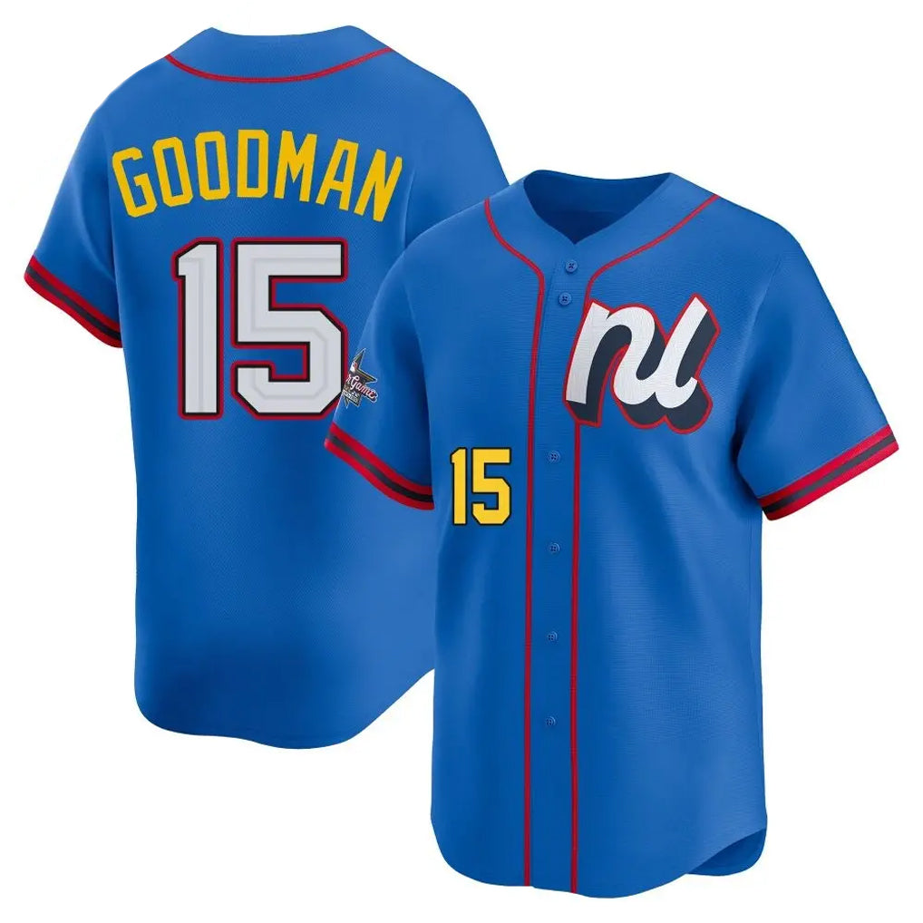 Pouc C.Rockies #15 Hunter Goodman Player Blue National League All-Star Edition Home Limited Stitched Jerseys